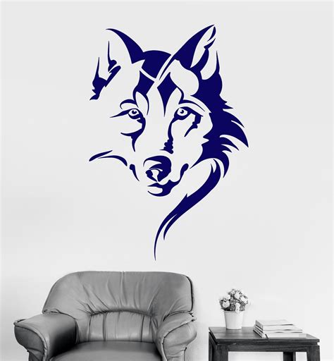 wolf wall art stickers